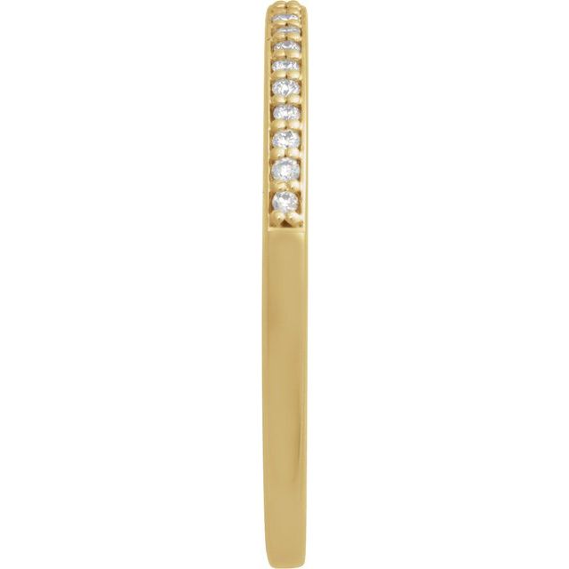 14K Yellow 1/10 CTW Natural Diamond Band