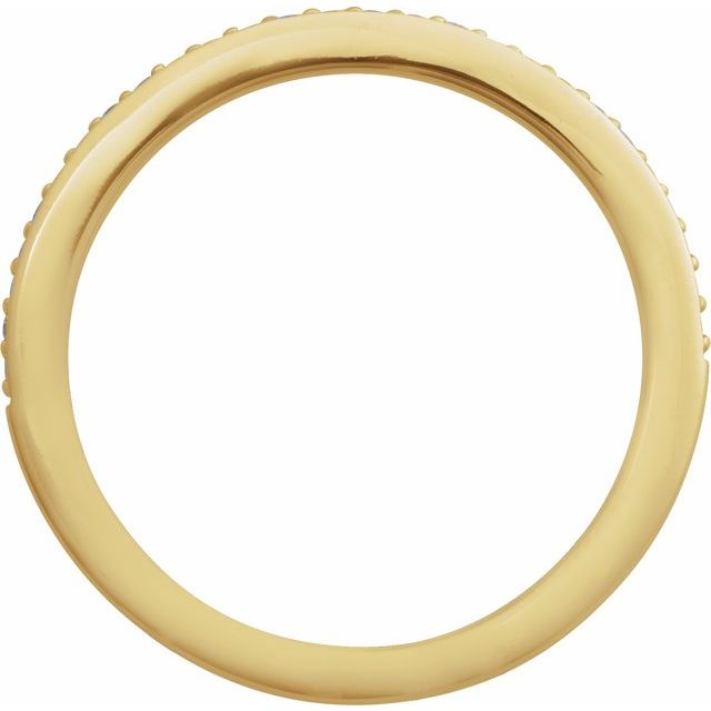 14K Yellow 1/10 CTW Natural Diamond Band