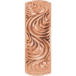 Classic - Ariadna - 18K Rose Gold 7 mm Scroll Comfort-Fit Band Size 7