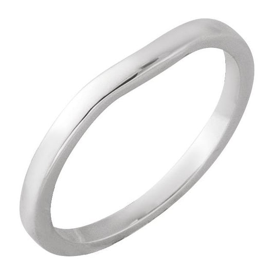 18K White Band for 5.2 mm Round Ring