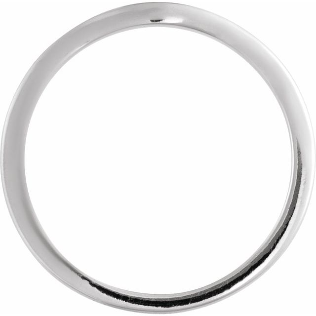 18K White Band for 5.2 mm Round Ring