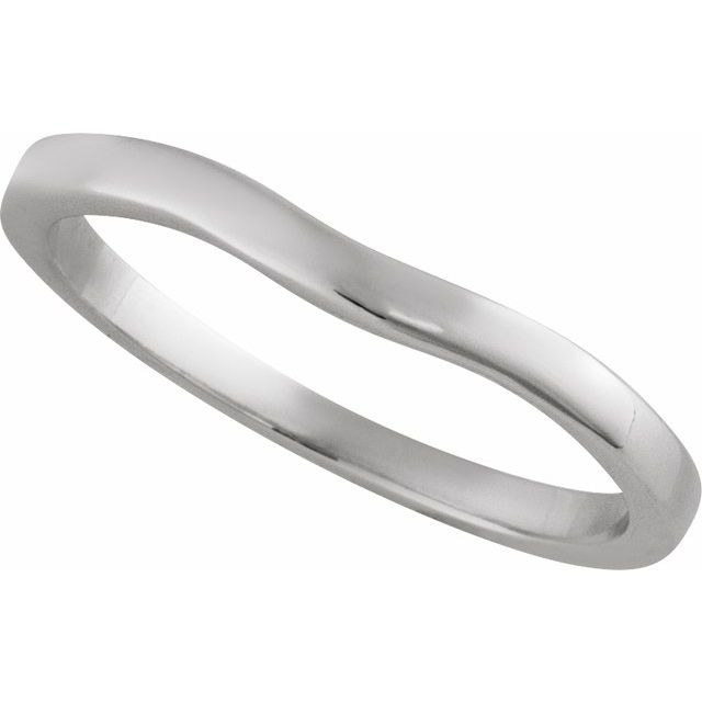 14K White Band for 5.2 mm Round Ring
