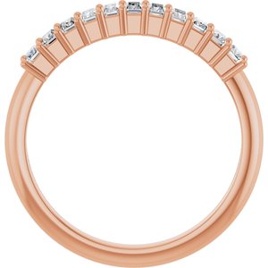 New Trends - Elodie - 14K Rose Gold 1/3 CTW Lab-Grown Diamond Anniversary Band