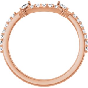 Pave - Gaia - 14K Rose Gold 1/4 CTW Lab-Grown Diamond Matching Band