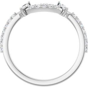 Pave - Gaia - Platinum 1/4 CTW Lab-Grown Diamond Matching Band