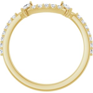 Pave - Gaia - 14K Yellow Gold 1/4 CTW Lab-Grown Diamond Matching Band