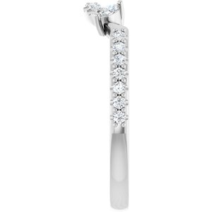 Pave - Gaia - Platinum 1/4 CTW Lab-Grown Diamond Matching Band