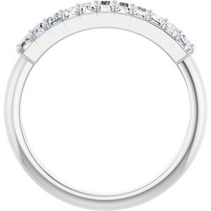 New Trends - Elodie - 14K White Gold 1/2 CTW Lab-Grown Diamond Anniversary Band