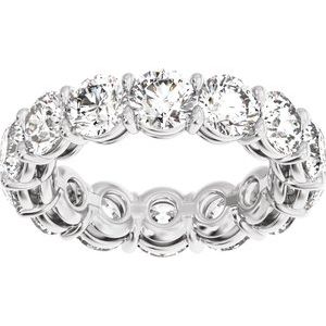 Test-naveen - 14K White Gold 4 3/8 CTW Natural Diamond Low Profile Eternity Band