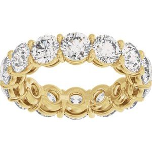 Test-naveen- 14K Yellow Gold 4 3/8 CTW Natural Diamond Low Profile Eternity Band