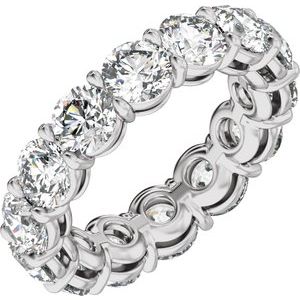 Test-naveen - 14K White Gold 4 3/8 CTW Natural Diamond Low Profile Eternity Band
