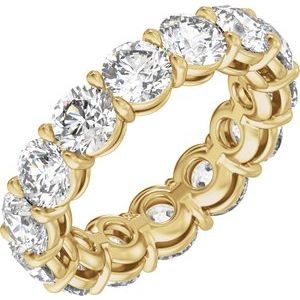 Test-naveen- 14K Yellow Gold 4 3/8 CTW Natural Diamond Low Profile Eternity Band