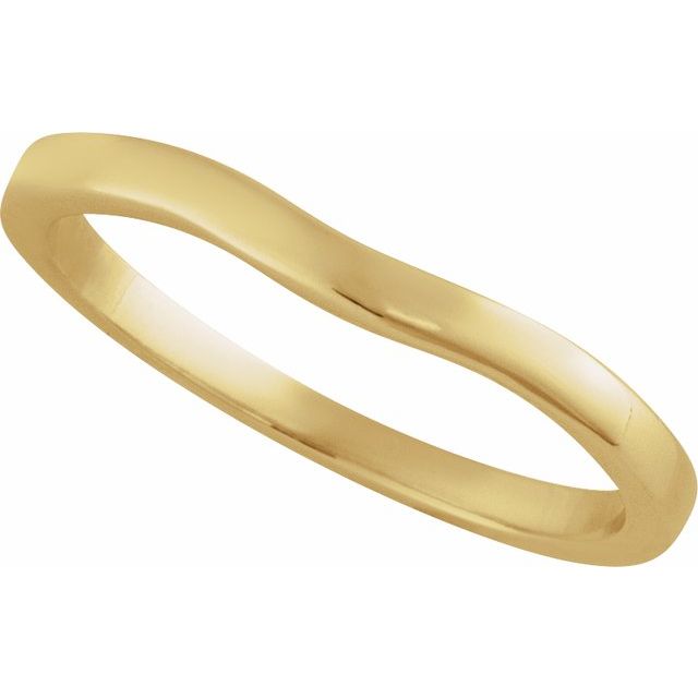 18K Yellow Band for 5.2 mm Round Ring