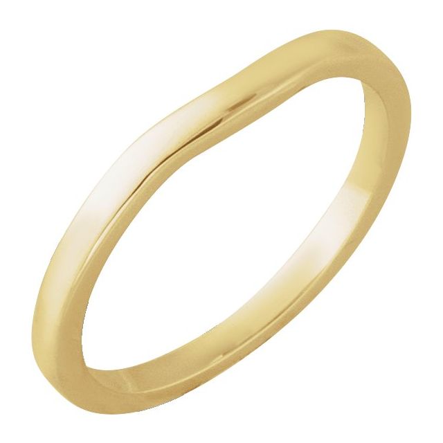 14K Yellow Band for 5.2 mm Round Ring