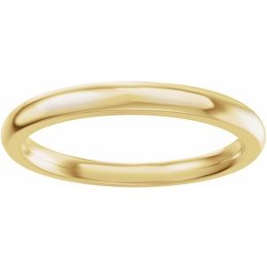 Modern - demo -1 14K Yellow Gold  Band