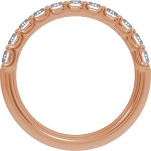 New Trends - Nadine - 14K Rose Gold 2 1/4 CTW Lab-Grown Diamond Anniversary Band