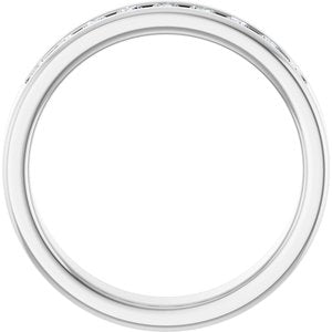 Hammered - Josiah - 14K White Gold 1/2 CTW Natural Diamond Band