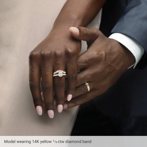 Matte - Milo - 14K White Gold 1/2 CTW Lab-Grown Diamond Channel Set Band