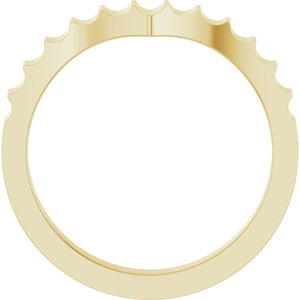 Plain - Karen - 14K Yellow Gold Contour Band