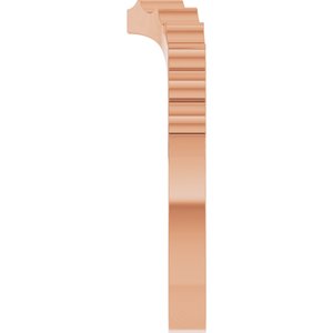 Plain - Karen - 14K Rose Gold Contour Band