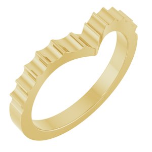 Plain - Karen - 14K Yellow Gold Contour Band