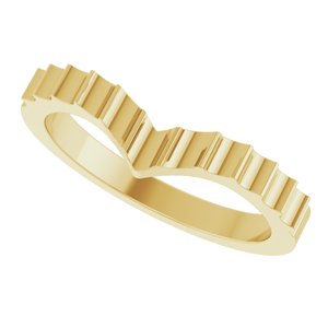 Plain - Karen - 14K Yellow Gold Contour Band
