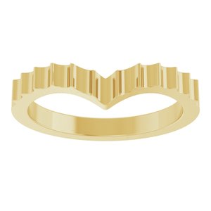 Plain - Karen - 14K Yellow Gold Contour Band