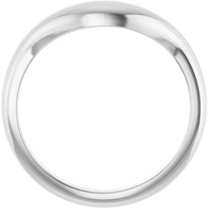 Curved - Soren - 14K White Gold Contour Band