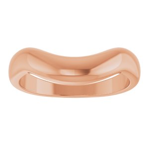 Curved - Soren - 14K Rose Gold Contour Band