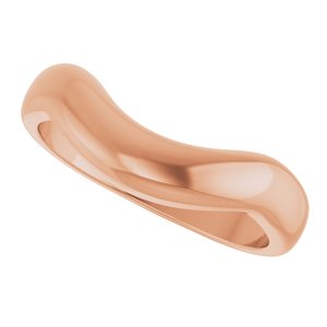 Curved - Soren - 14K Rose Gold Contour Band