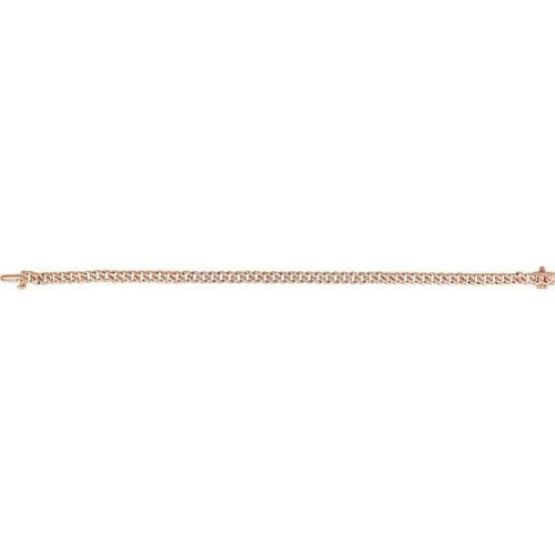 14K Gold 1/2 CTW Natural Diamond Link 7 1/4" Bracelet 14K Rose Gold