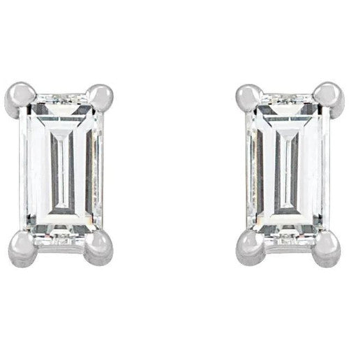 14K Gold 1/5 CTW Diamond Stud Earrings 14K White Gold