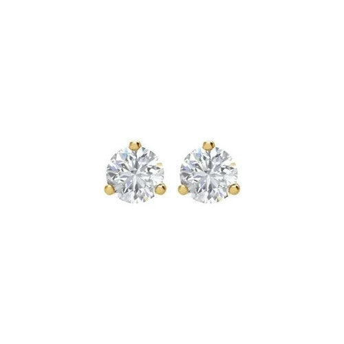 14K Gold 1 CTW Diamond Stud Earrings 14K Yellow Gold