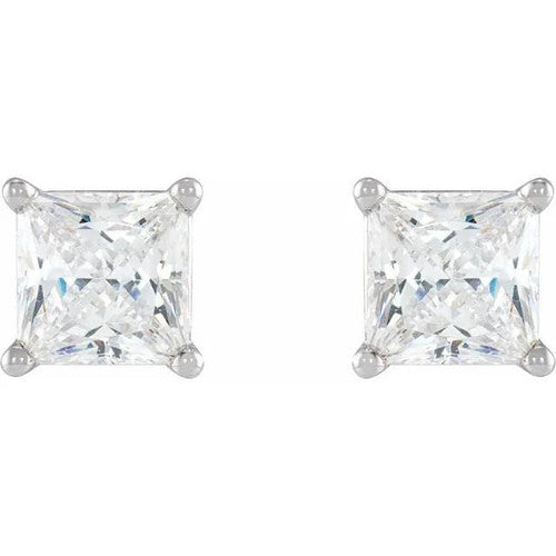 14K Gold 5/8 CTW Natural Diamond Earrings 14K White Gold