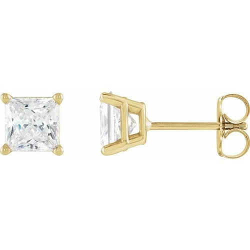 14K Gold 5/8 CTW Natural Diamond Earrings 14K Yellow Gold