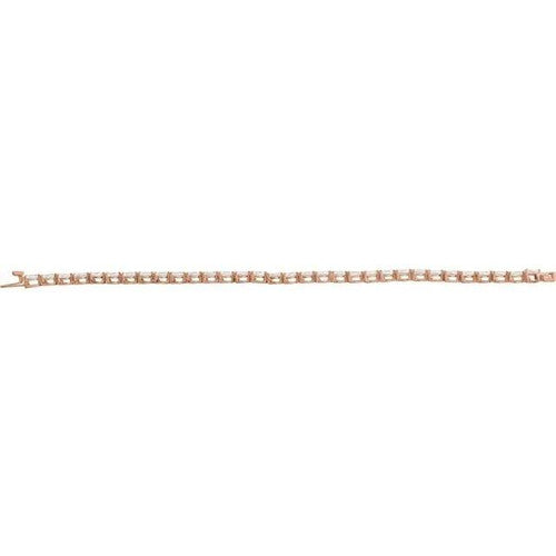 14K Gold 6 1/2 CTW Lab-Grown Diamond Line 7" Bracelet 14K Rose Gold