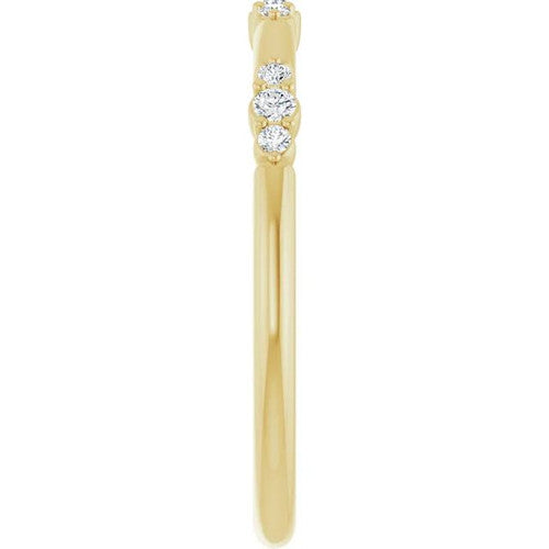 14K Gold 1/8 CTW Diamond Stackable Ring 14K Yellow Gold