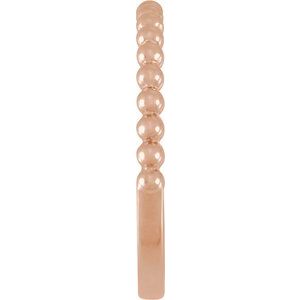 Classic - Belen - 14K Rose Gold Beaded Band