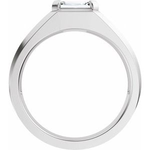 Matte - Easton - 14K White Gold 1 CTW Lab-Grown Diamond Band