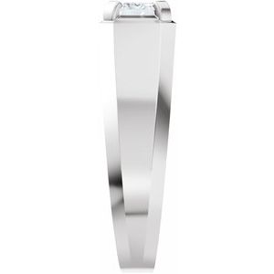 Matte - Easton - 14K White Gold 1 CTW Lab-Grown Diamond Band