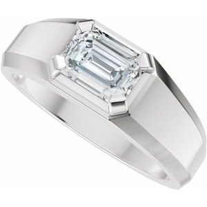 Matte - Easton - 14K White Gold 1 CTW Lab-Grown Diamond Band