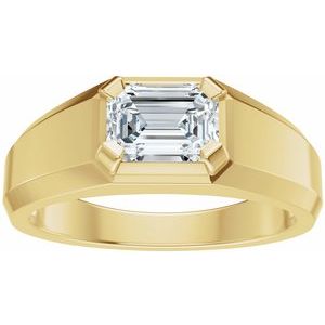 Matte - Easton - 14K Yellow Gold 1 CTW Lab-Grown Diamond Band