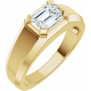 Matte - Easton - 14K Yellow Gold 1 CTW Lab-Grown Diamond Band