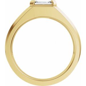 Matte - Easton - 14K Yellow Gold 1 CTW Lab-Grown Diamond Band