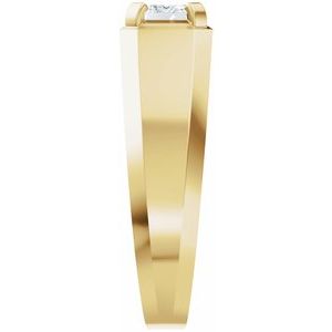 Matte - Easton - 14K Yellow Gold 1 CTW Lab-Grown Diamond Band