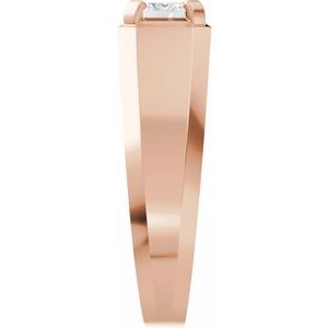 Matte - Easton - 14K Rose Gold 1 CTW Lab-Grown Diamond Band