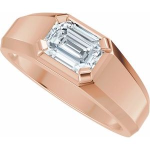 Matte - Easton - 14K Rose Gold 1 CTW Lab-Grown Diamond Band