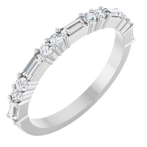 New Trends - Pauline - Platinum 3/8 CTW Natural Diamond Anniversary Band