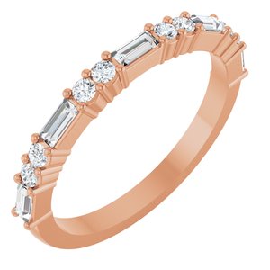 New Trends - Pauline - 14K Rose Gold 3/8 CTW Lab-Grown Diamond Anniversary Band
