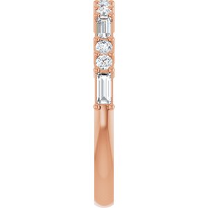 New Trends - Pauline - 14K Rose Gold 3/8 CTW Lab-Grown Diamond Anniversary Band